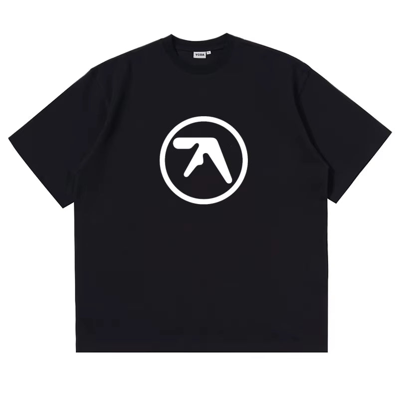 Men Tshirt Cotton Aphex Twin Y2K Streetwear Graphic Korean Fashion Print Harajuku Vintage Tops Tees Oversized Aesthetic Clothes