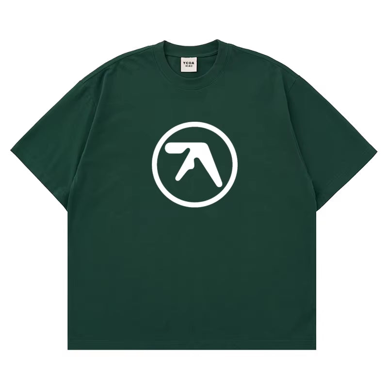 Men Tshirt Cotton Aphex Twin Y2K Streetwear Graphic Korean Fashion Print Harajuku Vintage Tops Tees Oversized Aesthetic Clothes