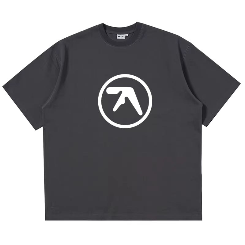 Men Tshirt Cotton Aphex Twin Y2K Streetwear Graphic Korean Fashion Print Harajuku Vintage Tops Tees Oversized Aesthetic Clothes