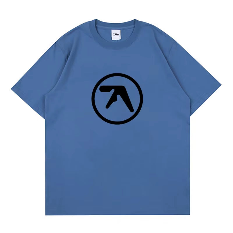 Men Tshirt Cotton Aphex Twin Y2K Streetwear Graphic Korean Fashion Print Harajuku Vintage Tops Tees Oversized Aesthetic Clothes
