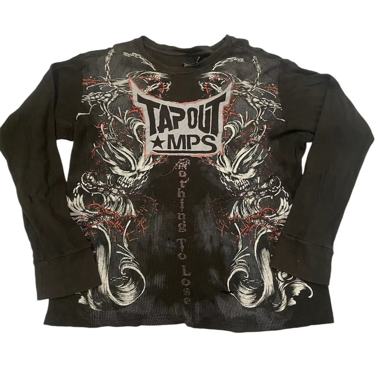 Y2K Classic Long Sleeves T Shirt Men Women Harajuku Retro Skull Graphic Print Oversized Tops Autumn T Shirt Goth Clothing